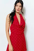 SCARLETT DOTS HALTER MINI DRESS
